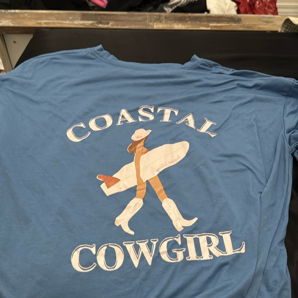 blue soft big t shirt